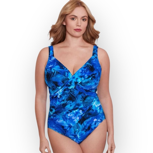 New Miraclesuit Revele Swimsuit Plus‎ Size One Piece Underwire Slimming - Picture 1 of 12
